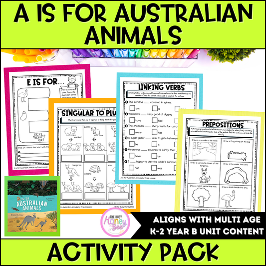 A is for Australian Animals Activity Pack