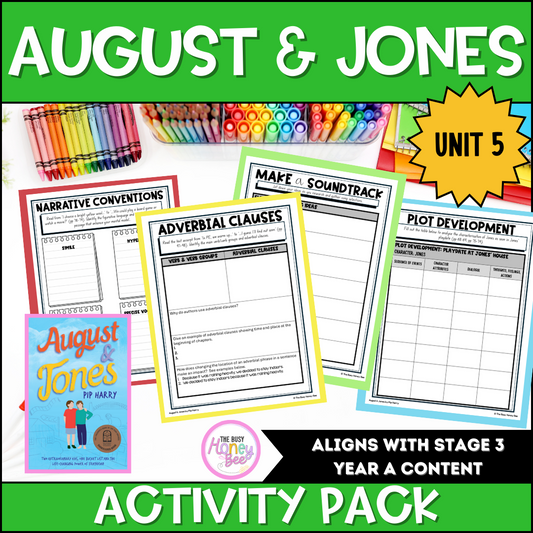 August and Jones Unit 5 Activity Pack