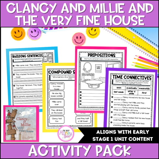Clancy and Millie and the Very Fine House by Libby Gleeson Activity Pack