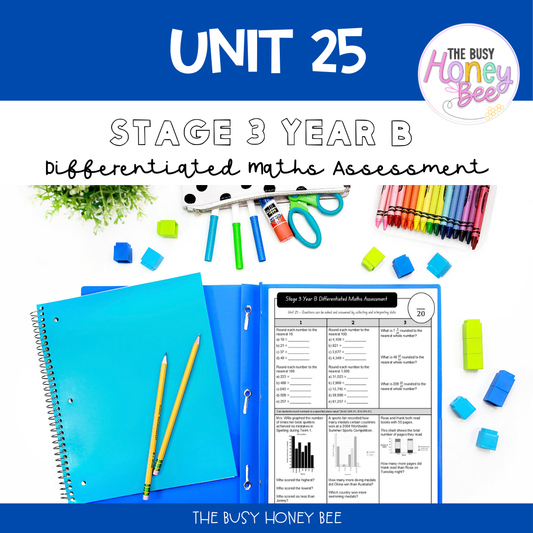 Stage 3 Year B Differentiated Maths Assessment Unit 25