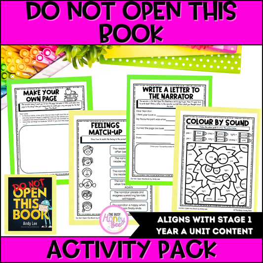 Do Not Open this Book Activity Pack