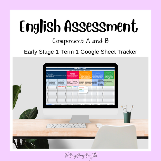 Early Stage 1 NSW Term 1 English Assessment Overview Google Sheet