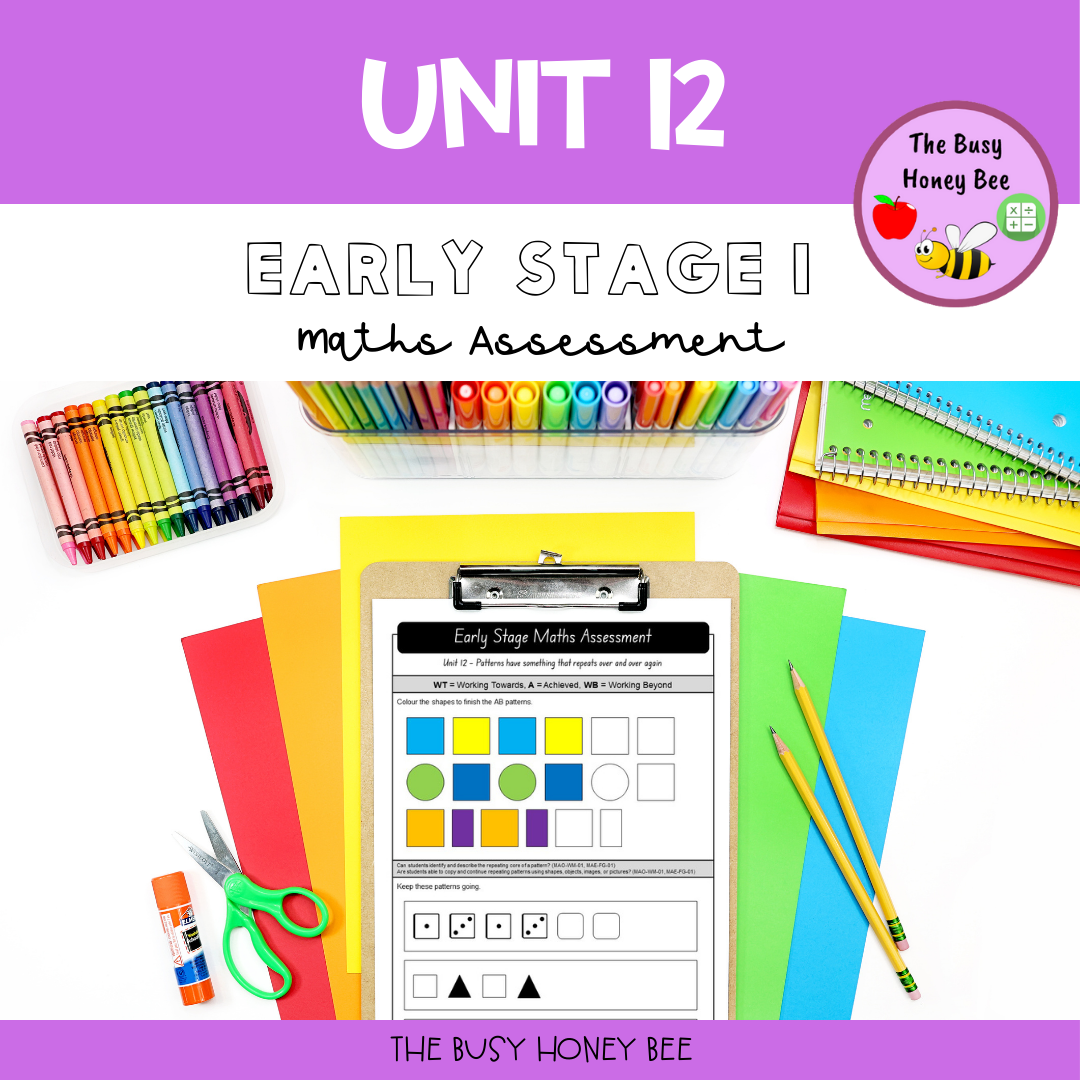 Early Stage 1 Term 3 Maths Assessment Bundle