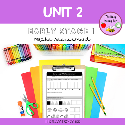 Early Stage 1 Term 1 Maths Assessment Bundle