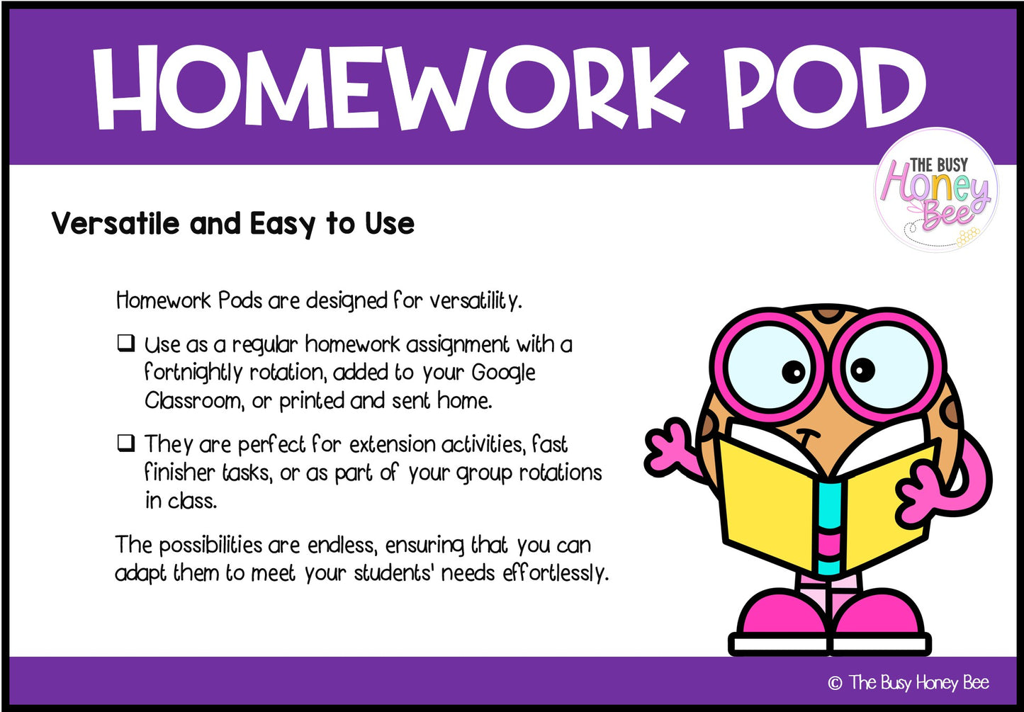 Early Stage 1 Homework/Learning Pod 11