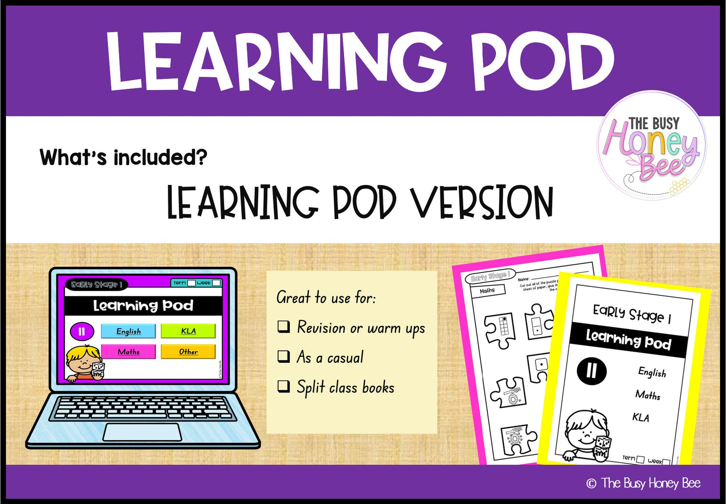 Early Stage 1 Homework/Learning Pod 11