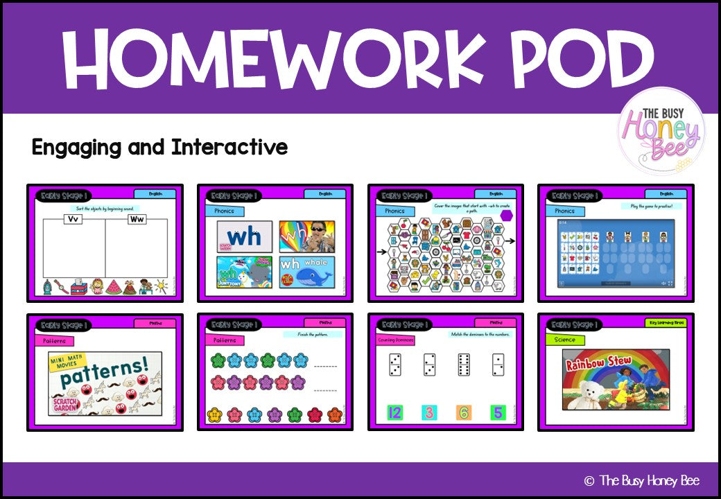 Early Stage 1 Homework/Learning Pod 12