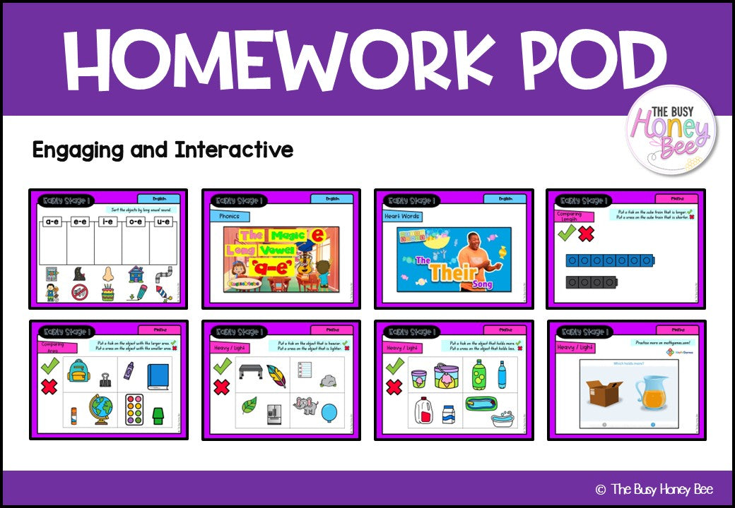 Early Stage 1 Homework/Learning Pods Ultimate Mega Bundle