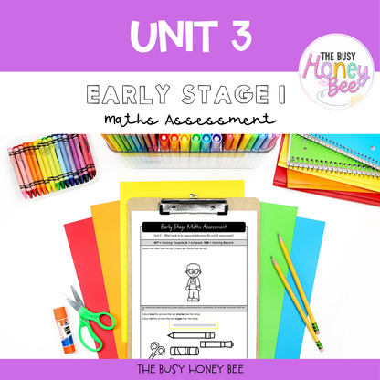Early Stage 1 Maths Assessment 3