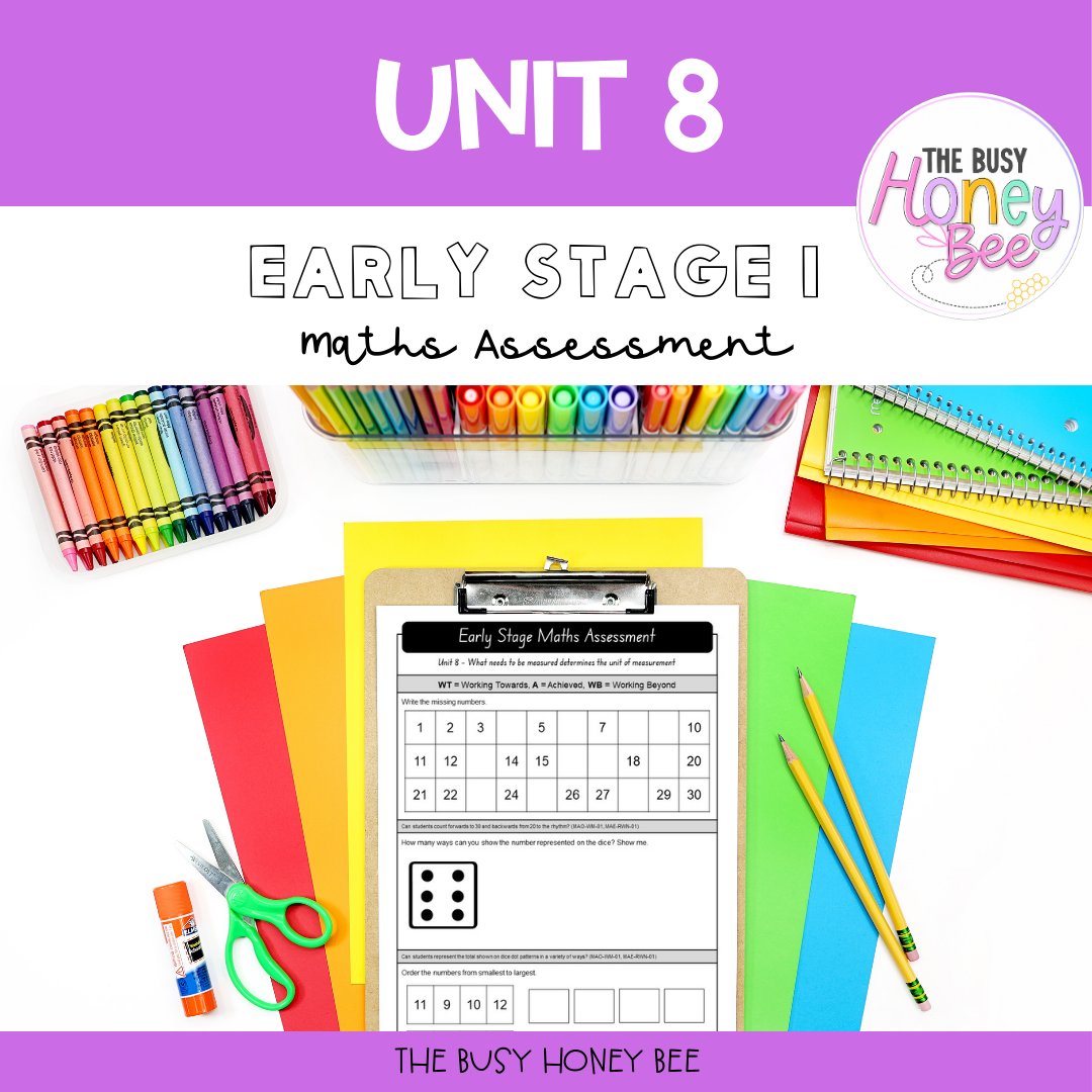 Early Stage 1 Maths Assessment 8