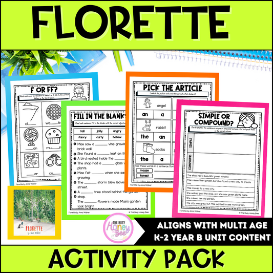 Florette by Anna Walker Activity Pack