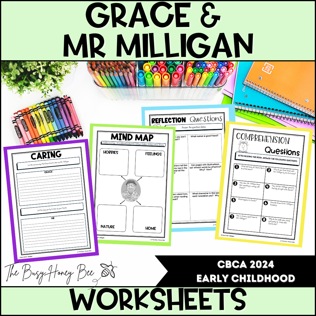 Grace and Mr Milligan - CBCA 2024 - Literacy Book Pack