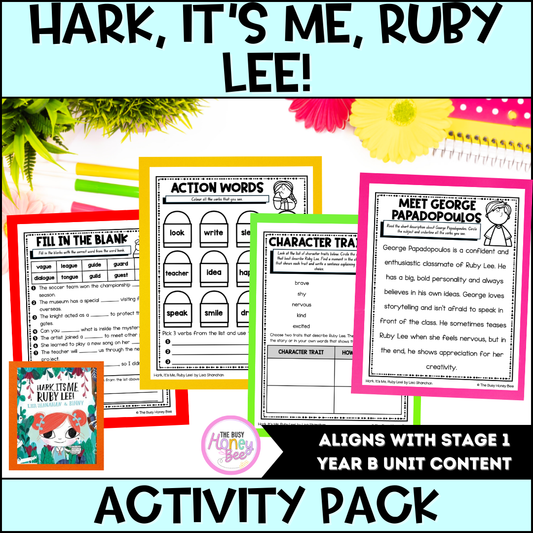 Hark, It’s Me, Ruby Lee! by Lisa Shanahan Activity Pack