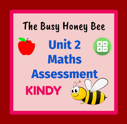 Kindergarten Term 1 Maths Assessment Bundle