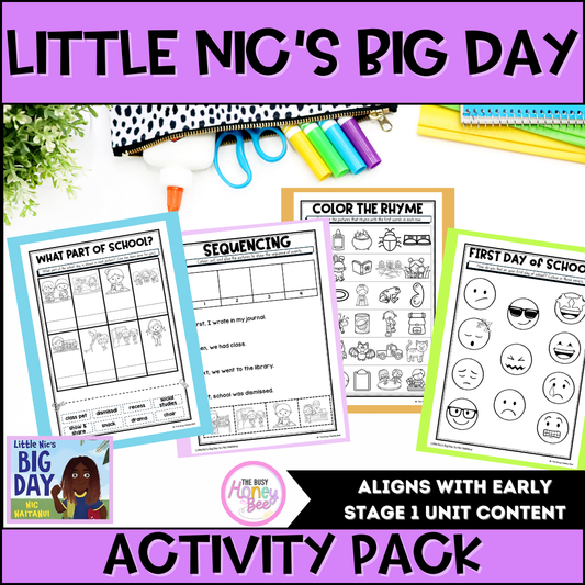 Little Nic's Big Day Activity Pack