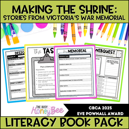 Making the Shrine: Stories From Victoria’s War Memorial by Laura J Carroll - CBCA 2025 - Literacy Book Pack