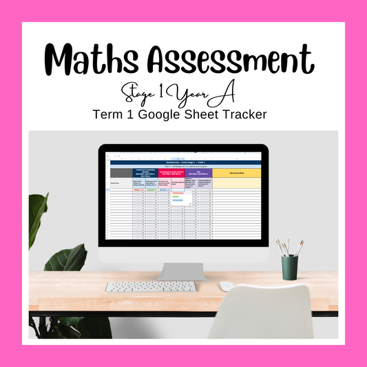 Stage 1 Year A NSW Term 1 Maths Assessment Overview Google Sheet