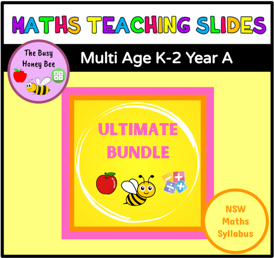 Multi Age K-2 Year A Ultimate Maths Teaching Slides Mega Bundle