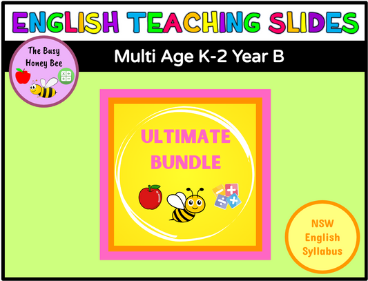 Multi Age K-2 Year B Ultimate English Teaching Slides Mega Bundle