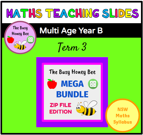 Multi Age K-2 Year B Term 3 Maths Teaching Slides Mega Bundle