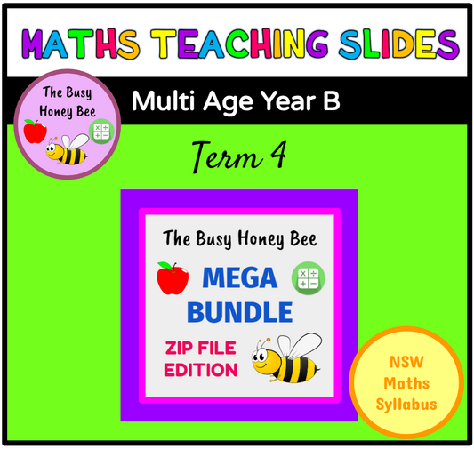 Multi Age K-2 Year B Term 4 Maths Teaching Slides Mega Bundle