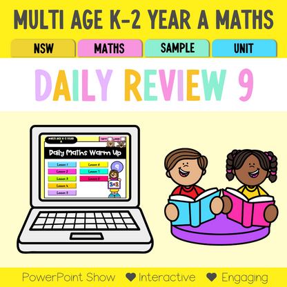 Multi Age K-2 Year A Australian | NSW Maths Daily Review | Warm-Up Unit 9