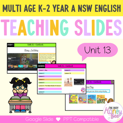 Multi Age K-2 Year A Term 3 English Teaching Slides Mega Bundle