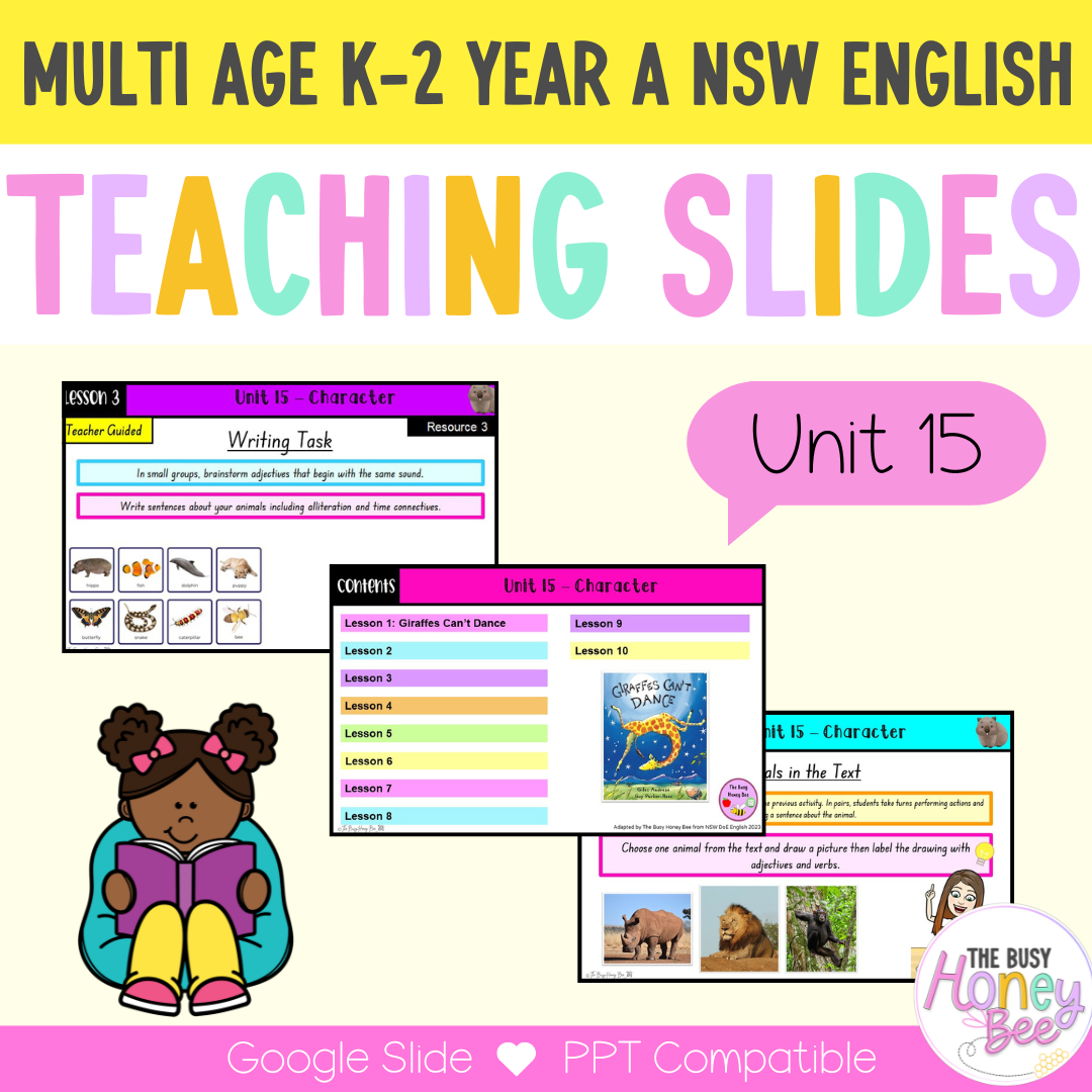 Multi Age K-2 Year A Term 3 English Teaching Slides Mega Bundle