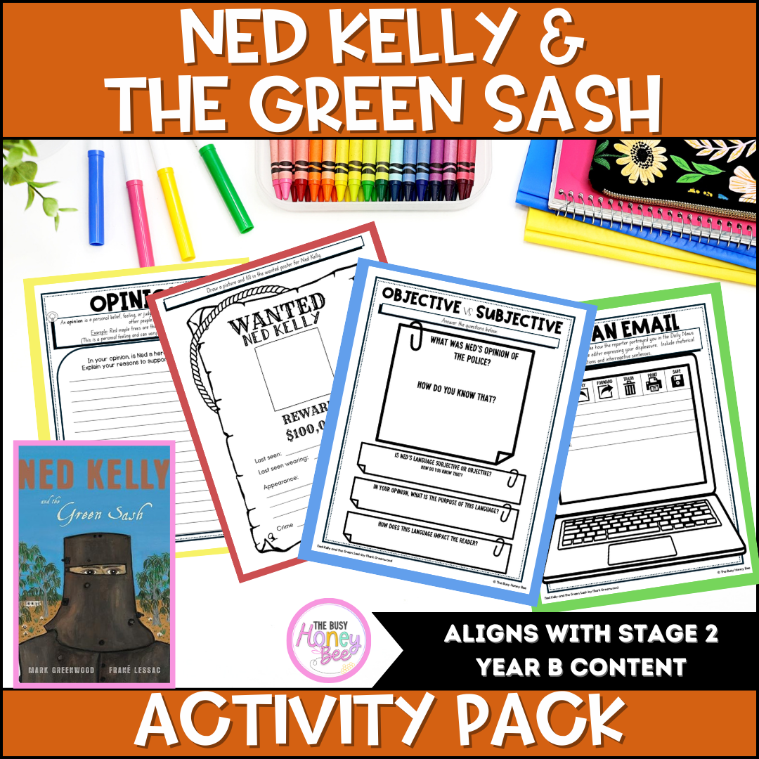 Ned Kelly and the Green Sash Activity Pack