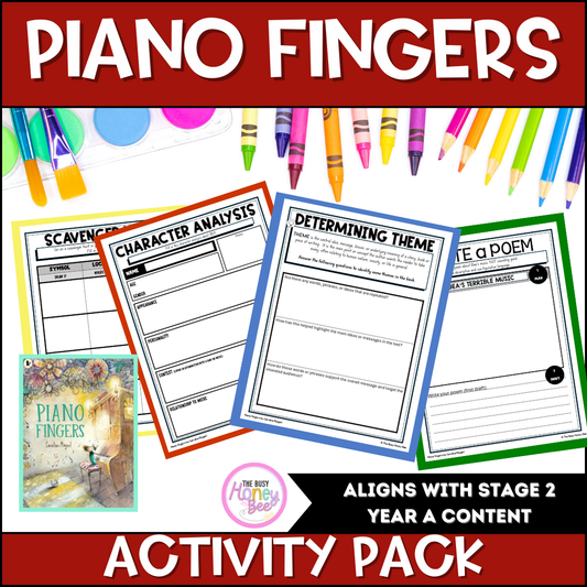 Piano Fingers Activity Pack