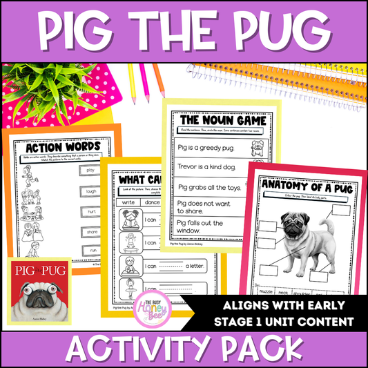 Pig the Pug Activity Pack