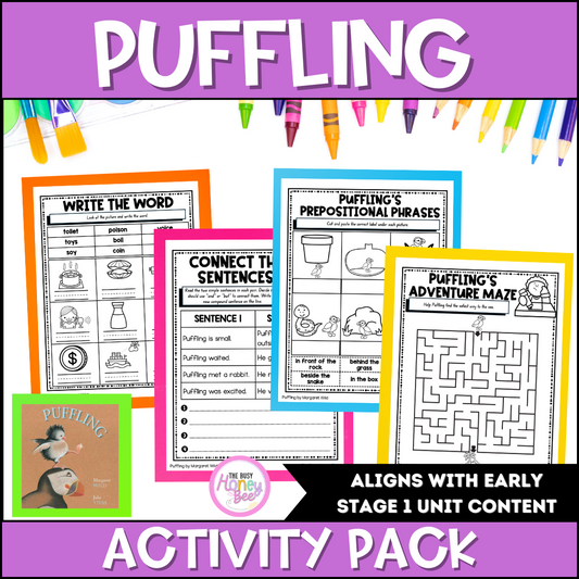 Puffling by Margaret Wild Activity Pack