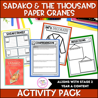 Sadako and the Thousand Paper Cranes Activity Pack