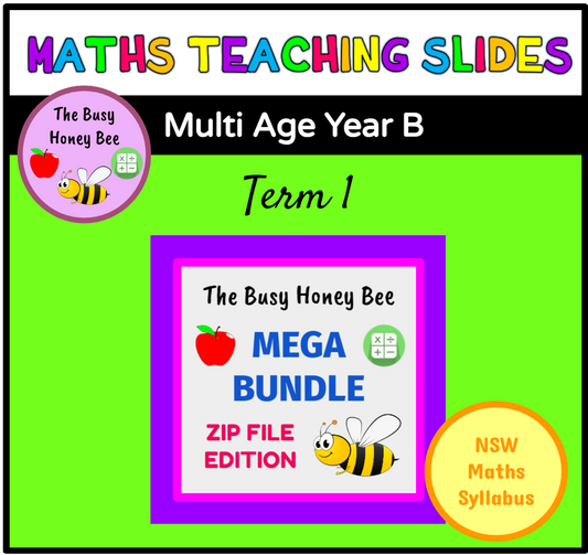 Multi Age K-2 Year B Term 1 Maths Teaching Slides Mega Bundle