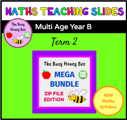 Multi Age K-2 Year B Term 2 Maths Teaching Slides Mega Bundle