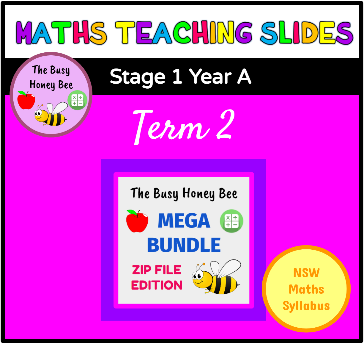 Stage 1 Year A Term 2 Maths Mega Bundle