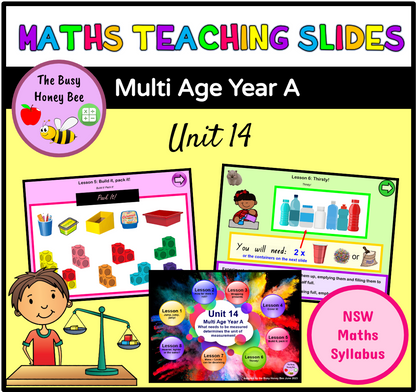 Multi Age K-2 Year A Term 3 Maths Teaching Slides Mega Bundle