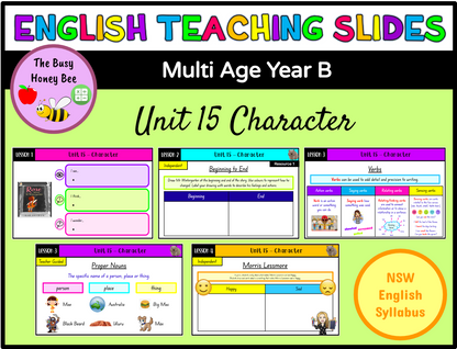 Multi Age K-2 Year B Term 3 English Teaching Slides Mega Bundle