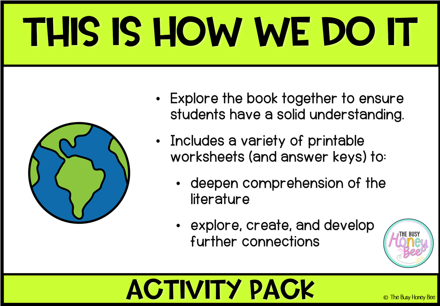 This is How We Do It Activity Pack