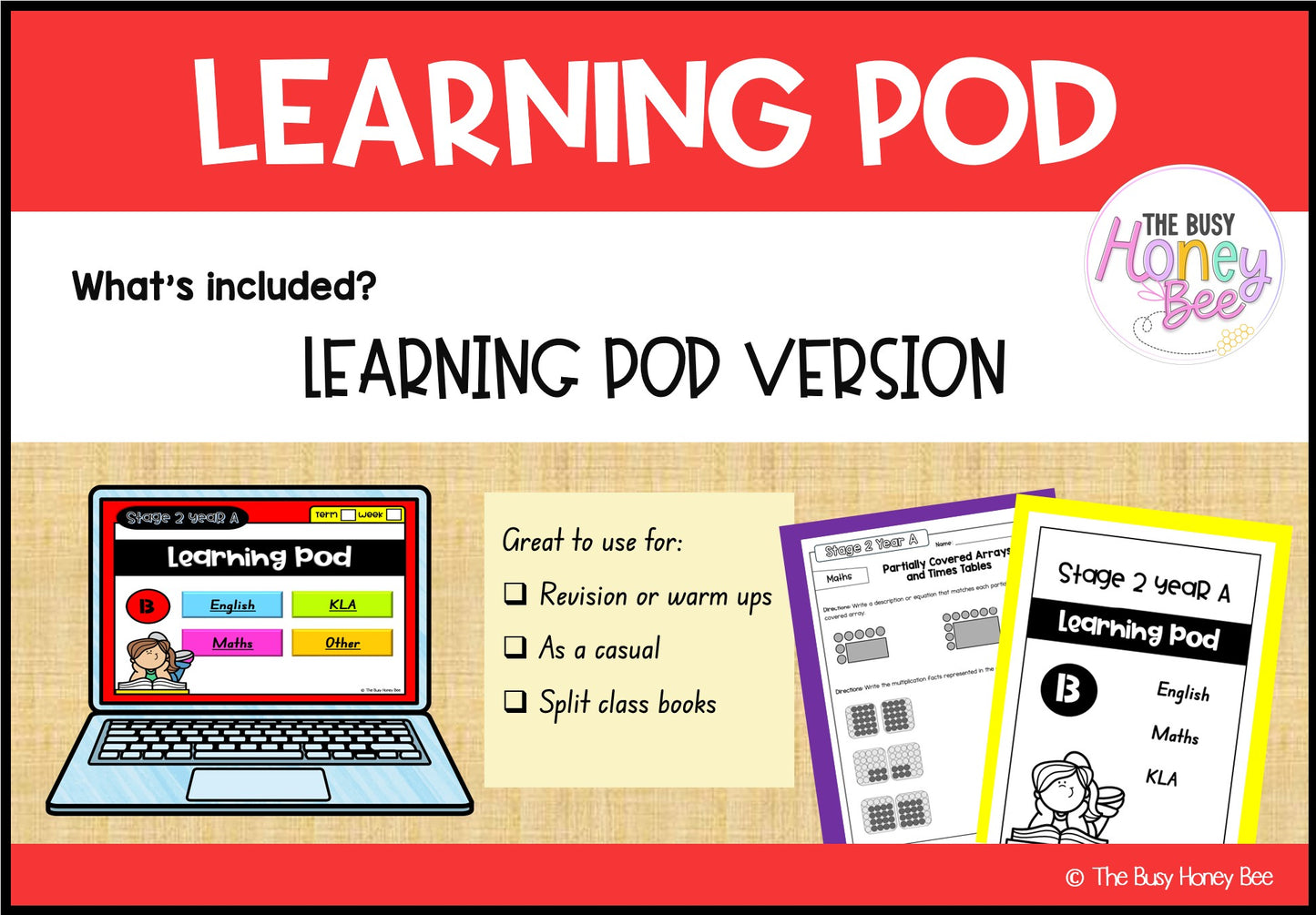 Stage 2 Year A Homework/Learning Pods Term 3 Mega Bundle