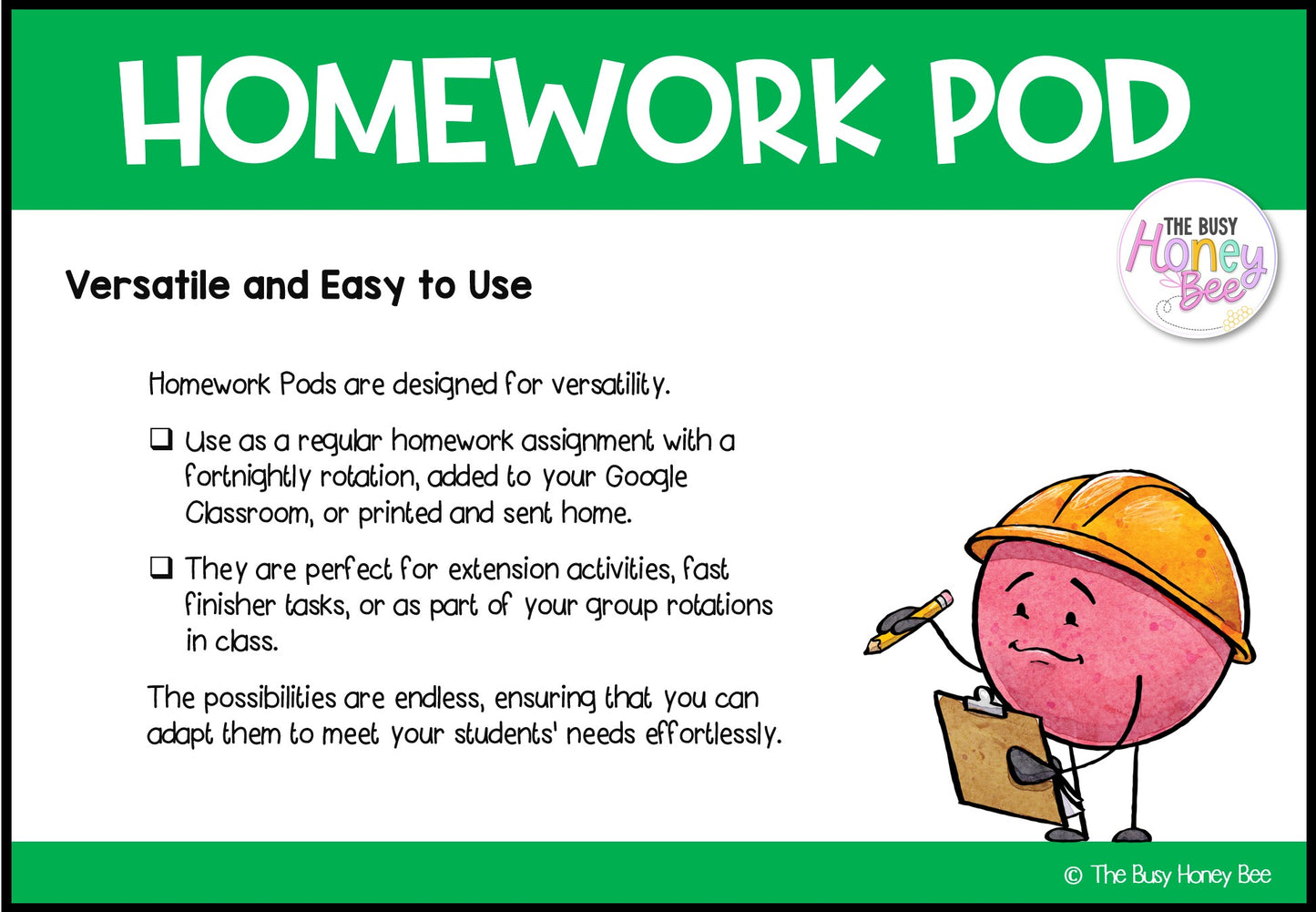 Stage 3 Year A Homework/Learning Pod 3