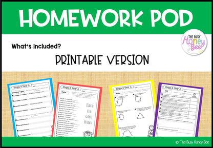 Stage 3 Year A Homework/Learning Pod 3