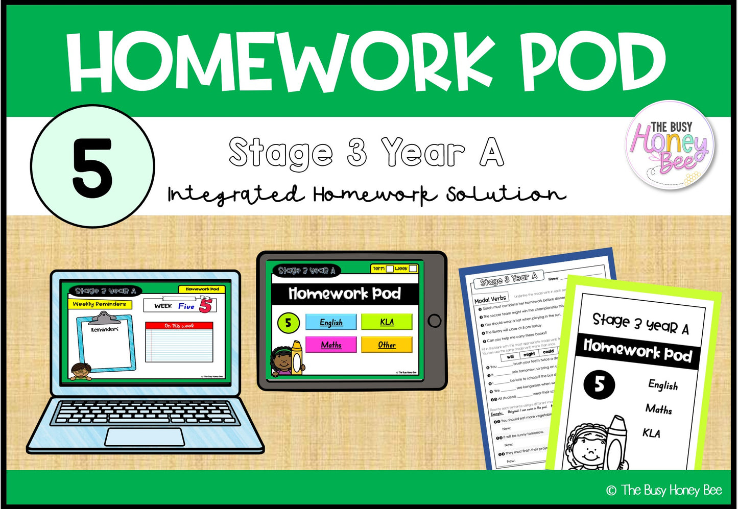 Stage 3 Year A Homework/Learning Pod 5