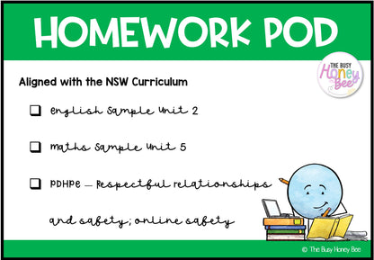 Stage 3 Year A Homework/Learning Pod 5