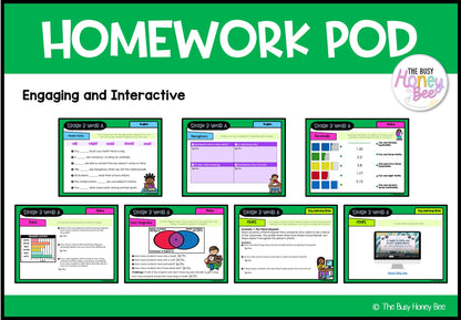 Stage 3 Year A Homework/Learning Pods Term 1 Mega Bundle