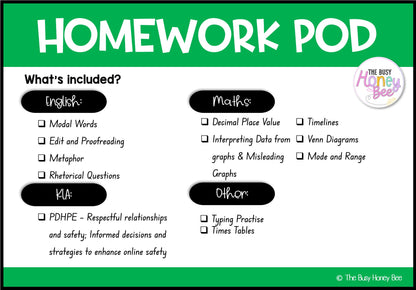 Stage 3 Year A Homework/Learning Pod 5