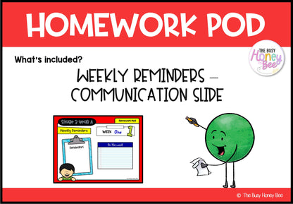 Stage 2 Year A Homework/Learning Pod 1