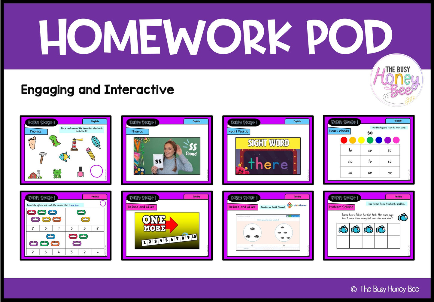 Early Stage 1 Homework/Learning Pods Ultimate Mega Bundle