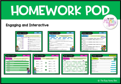 Stage 3 Year A Homework/Learning Pods Term 2 Mega Bundle