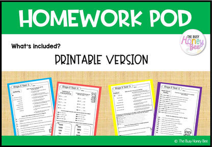Stage 3 Year A Homework/Learning Pods Term 2 Mega Bundle